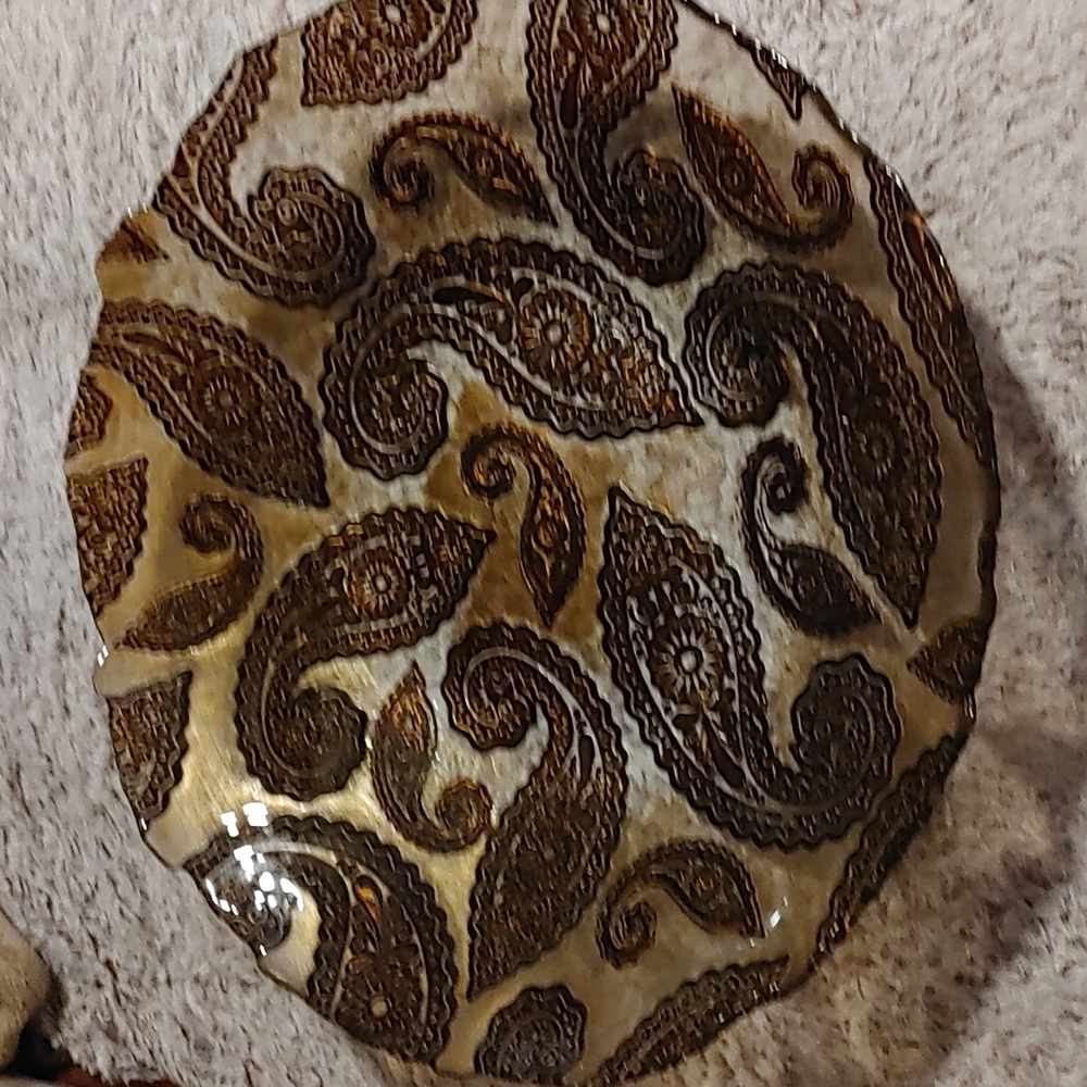 Large 15 inch Paisley Print Bowl
